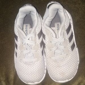 Adidas Kids' White and Black Sneakers